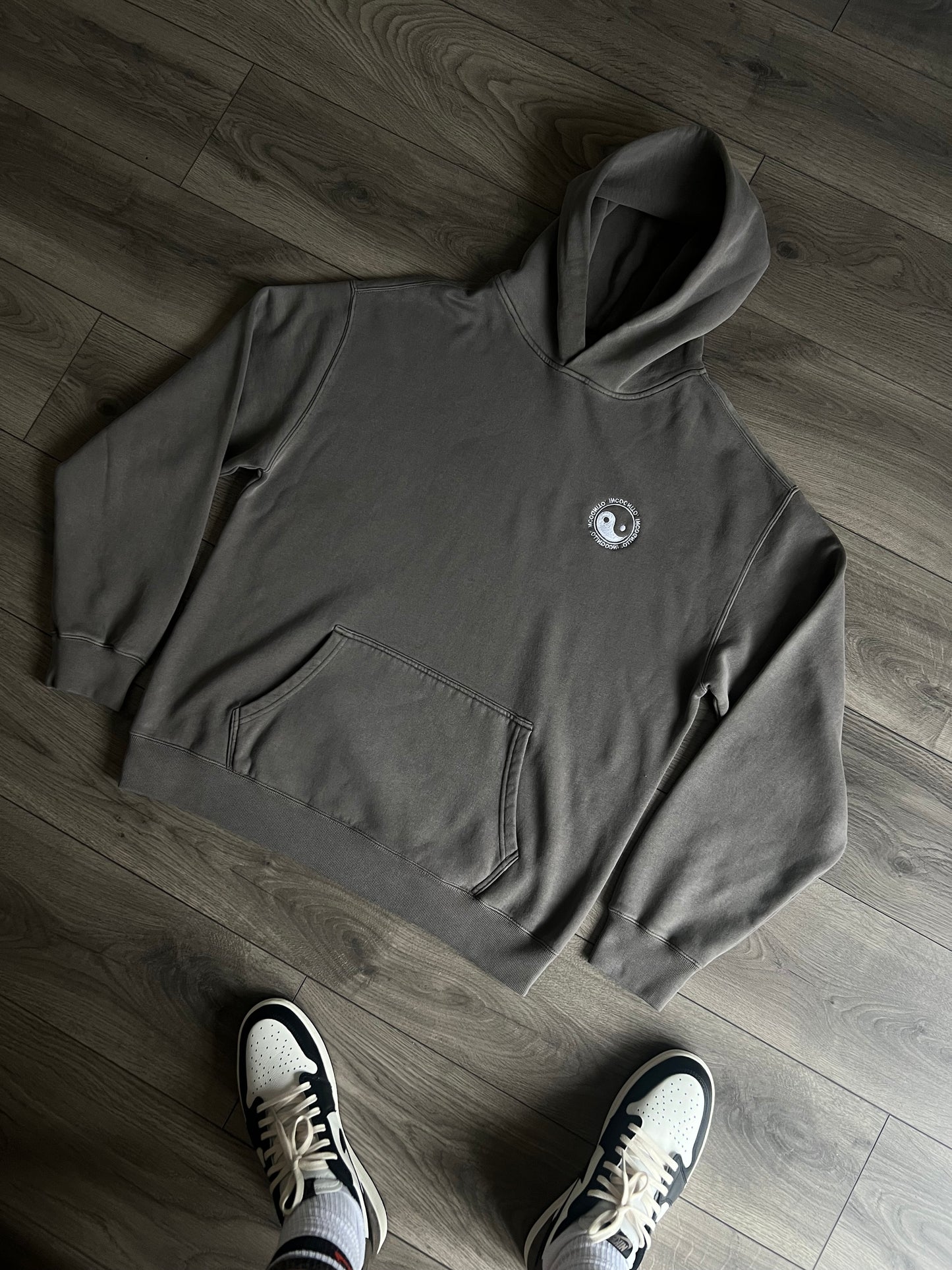 Yin Yang - Relaxed Faded Hoodie