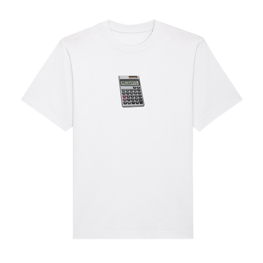 White Calculator Premium T-Shirt