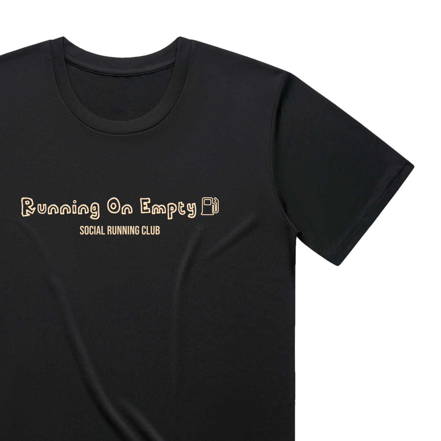 Black Running On Empty Performance T-Shirt