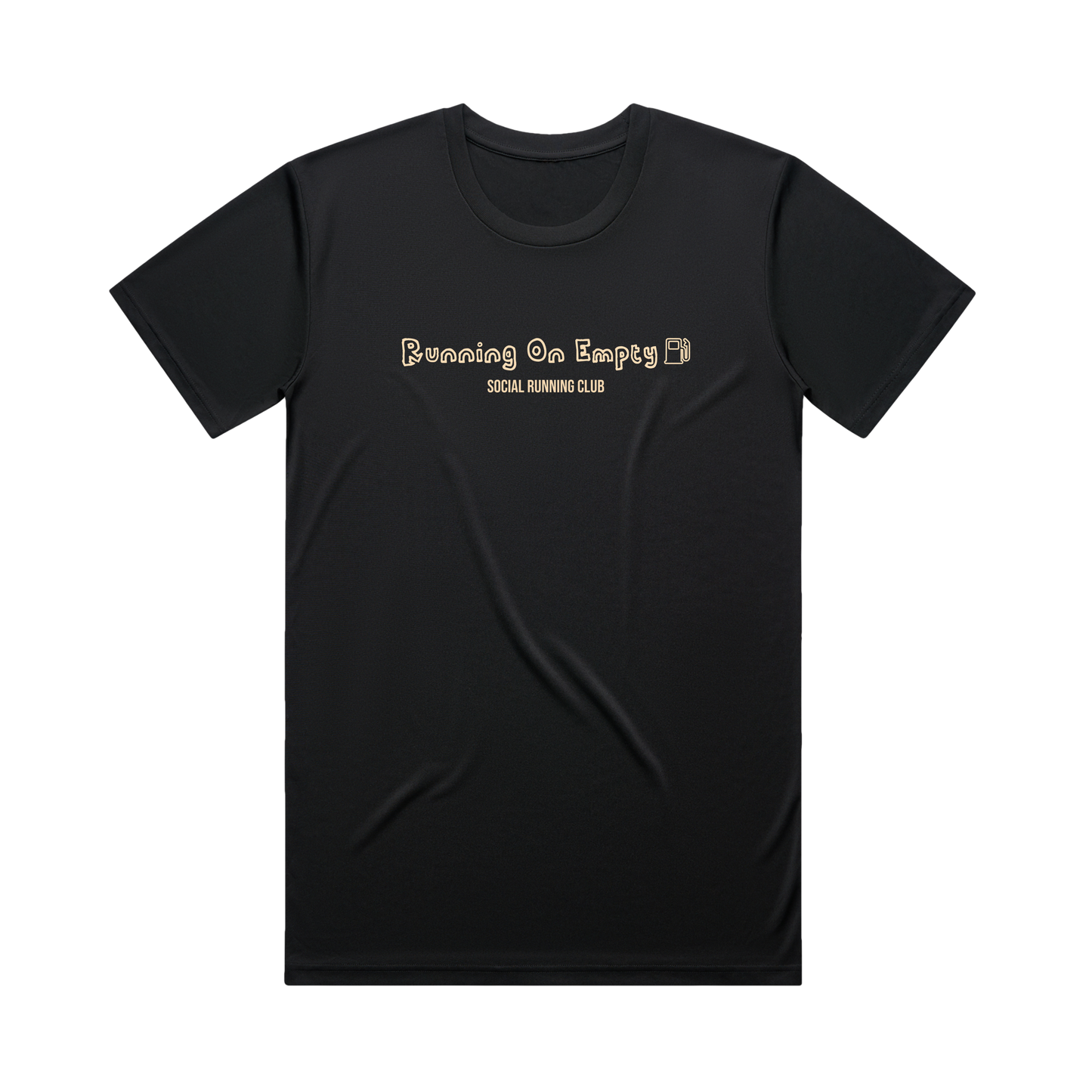 Black Running On Empty Performance T-Shirt