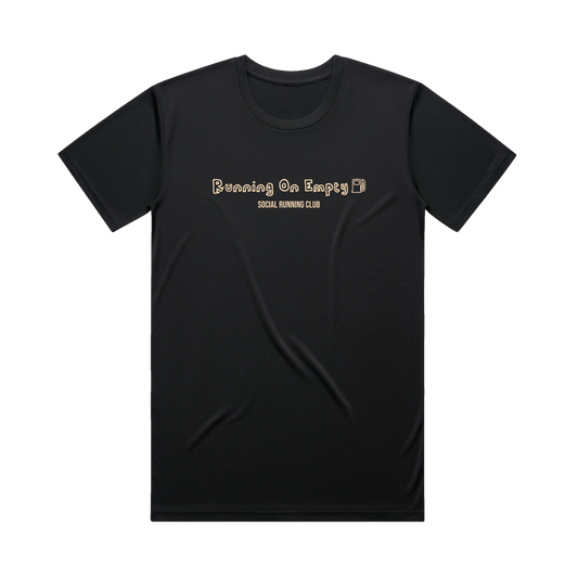 Black Running On Empty Performance T-Shirt