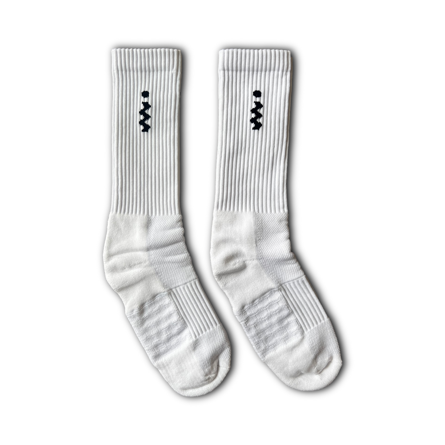 "i" Logo White Socks